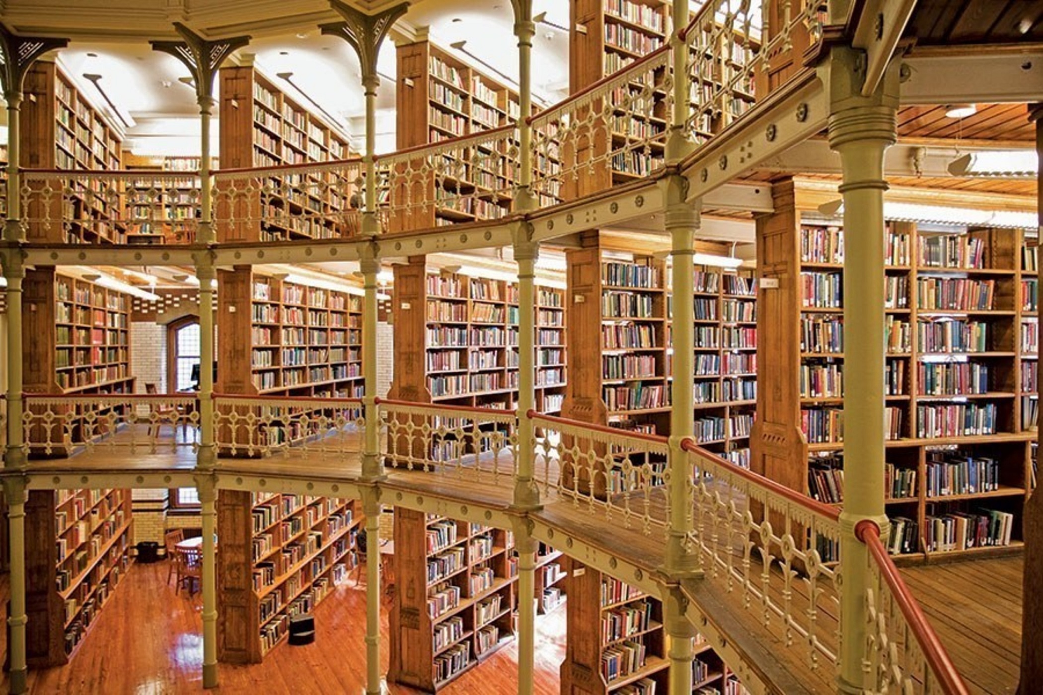 Linderman Library, Lehigh University, Bethlehem, Pennsylvania - Opened in 1878, the Linderman Library was designed by Philadelphia architect Addison Hutton, who modeled the Venetian architecture after the British Museum in London. It was recently featured in Architectural Digest&apos;s &quot;12 Stunning University Libraries Around the World You Need to See.&quot; (PRNewsFoto/Lehigh University)